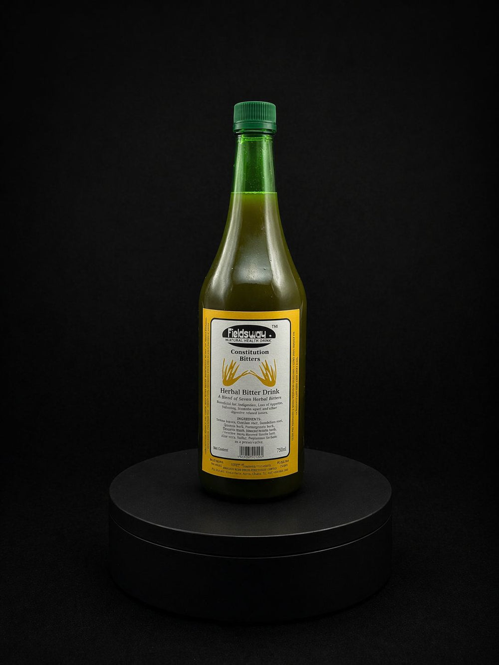 Constitution Bitters herbal bitter drink bottle