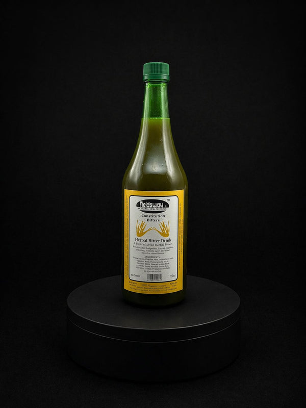 Constitution Bitters herbal bitter drink bottle